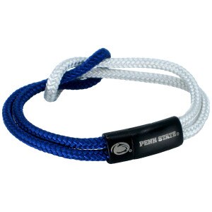 thin blue and white rope knot bracelet Penn State